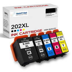 SMARTOMI Epson 202XL 202 Compatible Ink Cartridges 5PK (1K 1PB C M Y)