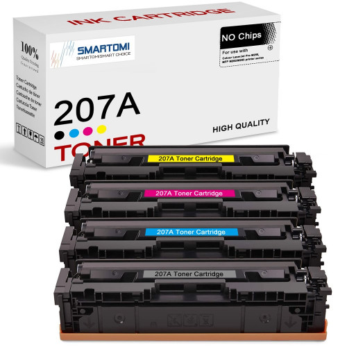SMARTOMI HP 207A Compatible KCMY Toner Cartridge 4pk (NO chip)