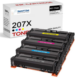 SMARTOMI HP 207X Compatible KCMY Toner Cartridge 4pk (NO chip)