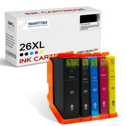 SMARTOMI Epson 26XL 26 Compatible Ink Cartridges 5PK (1K 1PB C M Y)