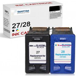 SMARTOMI Remanufactured HP 27 28 Ink Cartridges