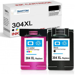 SMARTOMI Remanufactured HP 304XL 304 Ink Cartridges 2PK