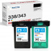 SMARTOMI Remanufactured HP 338 343 Ink Cartridges 2PK