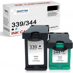 SMARTOMI Remanufactured HP 339 344 Ink Cartridges 2PK