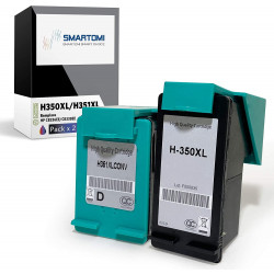 SMARTOMI Remanufactured HP 350XL Ink Cartridges 2PK