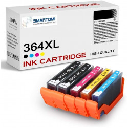 SMARTOMI 5PK HP 364XL High Yield Compatible Ink Cartridges (2kcmy)