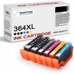 SMARTOMI 6PK HP 364XL High Yield Compatible Ink Cartridges