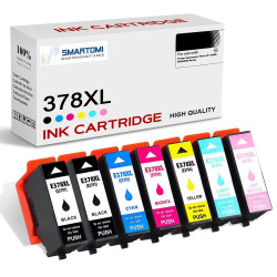 SMARTOMI Epson 378XL 378 Compatible Ink Cartridges 7PK (2K C M Y 1LC 1LM)