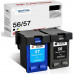 SMARTOMI Remanufactured HP 56 57 Ink Cartridges (1 Black, 1 Color)