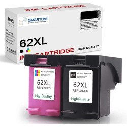 SMARTOMI Remanufactured HP 62XL 62 Ink Cartridges