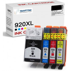 SMARTOMI HP 920XL 920 Compatible Ink Cartridges 4PK (KCMY)