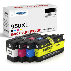 SMARTOMI HP 950XL 950 Compatible For HP 950 XL Ink Cartridges4PK (KCMY)