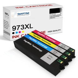 SMARTOMI Remanufactured HP 973XL 973 Compatible Ink Cartridges 4PK (KCMY)