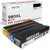 SMARTOMI HP 980XL 980 Compatible Black Cyan Magenta Yellow Ink Cartridges 4PK