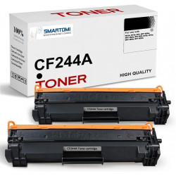 SMARTOMI 2PK HP CF244A 44A Compatible Black Toner Cartridges (With Chip, 1000 Pages)