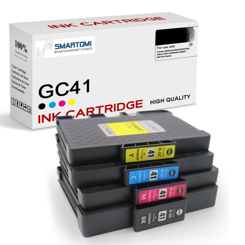 SMARTOMI Ricoh GC41 GC41XL Compatible Ink Cartridges 4PK (KCMY)