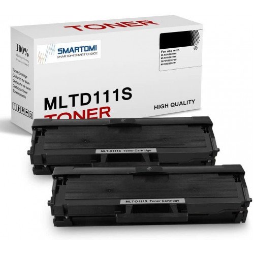 SMARTOMI 2PK Samsung MLT-D111S Compatible Black Toner Cartridges