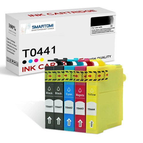 SMARTOMI Epson T0441-T0445 Compatible Ink Cartridges 5PK(2KCMY)
