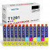 SMARTOMI Epson T1281 T1282 T1283 T1284 Compatible Ink Cartridges 12PK(6K 2C 2M 2Y)