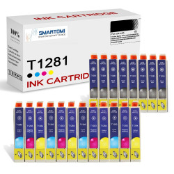 SMARTOMI Epson T1281 T1282 T1283 T1284 Compatible Ink Cartridges 20PK (8K 4C 4M 4Y)