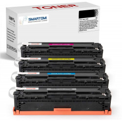 SMARTOMI 4PK HP CF210X 131X Remanufactured KCMY Toner Cartridges