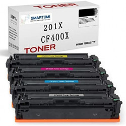 SMARTOMI HP 201X 201A KCMY Compatible Toner Cartridges 4 Pack
