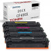SMARTOMI HP 201X 201A KCMY Compatible Toner Cartridges 4 Pack
