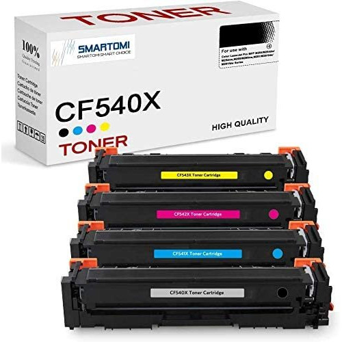 SMARTOMI 4PK High Yield HP CF540X Compatible Toner Cartridges