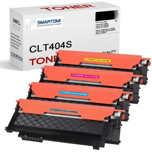 SMARTOMI Compatible Samsung CLT-404S CLT-P404C Toner Cartridge 4PK