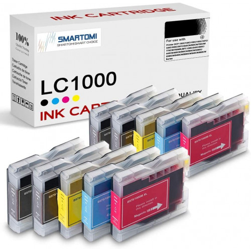 SMARTOMI Brother LC970 LC1000 Compatible Ink Cartridges
