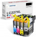 SMARTOMI Brother LC227XL LC225 Compatible Ink Cartridges 4PK (KCMY)