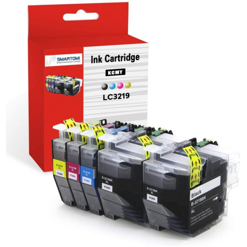 SMARTOMI 5PK Brother LC3219XL LC3217 High Yield Compatible Ink Cartridges