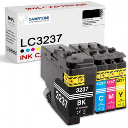 SMARTOMI Brother LC3237 LC 3237 Compatible Ink Cartridges 4PK (KCMY)