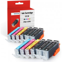 SMARTOMI 12PK Canon PGI-570XL CLI-571XL Compatible Ink Cartridges