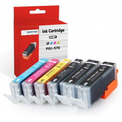 SMARTOMI 6PK Canon PGI-570 XL CLI-571 XL Compatible Ink Cartridges