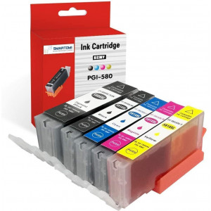 SMARTOMI 5PK Canon PGI-580 XXL CLI-581 XXL Compatible Ink Cartridges