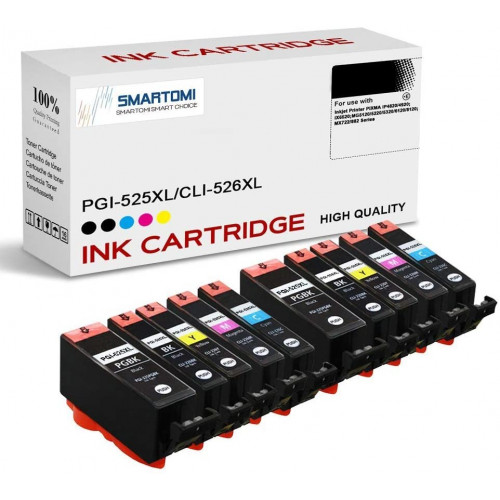 SMARTOMI Compatible Canon PGI525 CLI526 Ink Cartridges