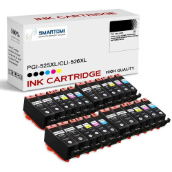 SMARTOMI Canon PGI525 CLI526 Compatible Ink Cartridges