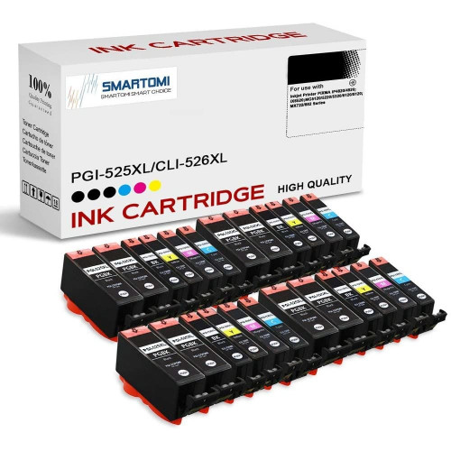 SMARTOMI Canon PGI525 CLI526 Compatible Ink Cartridges