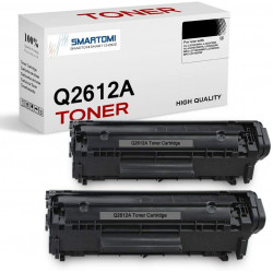 SMARTOMI HP 12A Q2612A Compatible Black Toner Cartridges 2PK