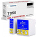 SMARTOMI Epson T053 T050 Compatible Ink Cartridges 2PK(1 Black 1 Tricolor)