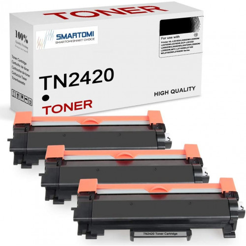 SMARTOMI Brother TN2420 TN-2420 Toner Cartridges 3PK